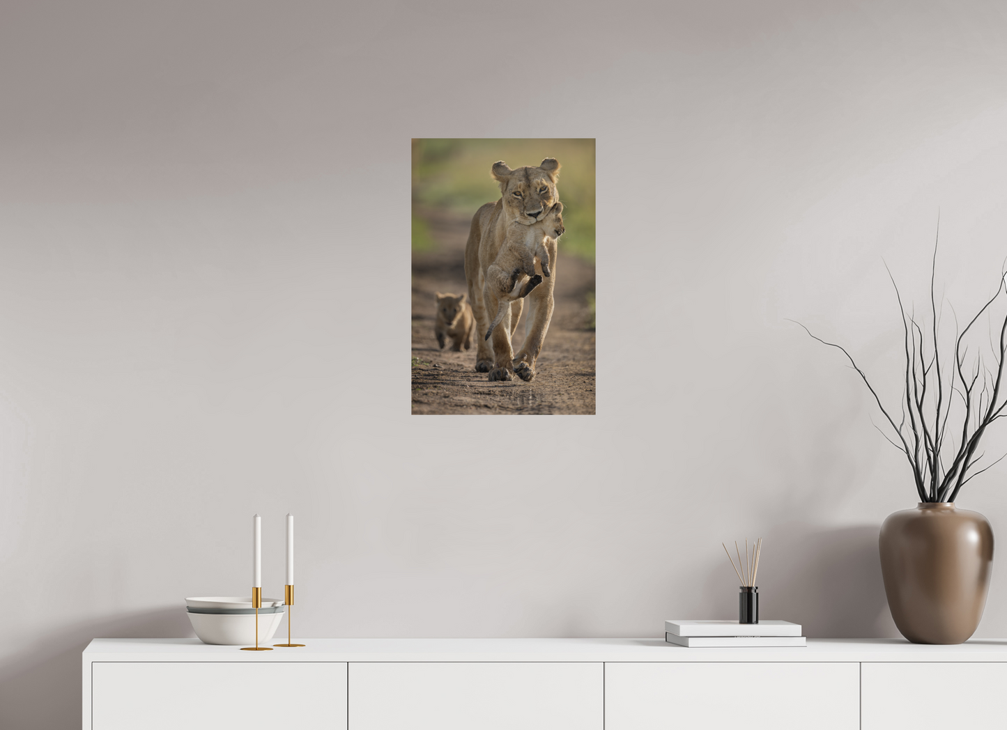 Lioness on the Move – Masai Mara