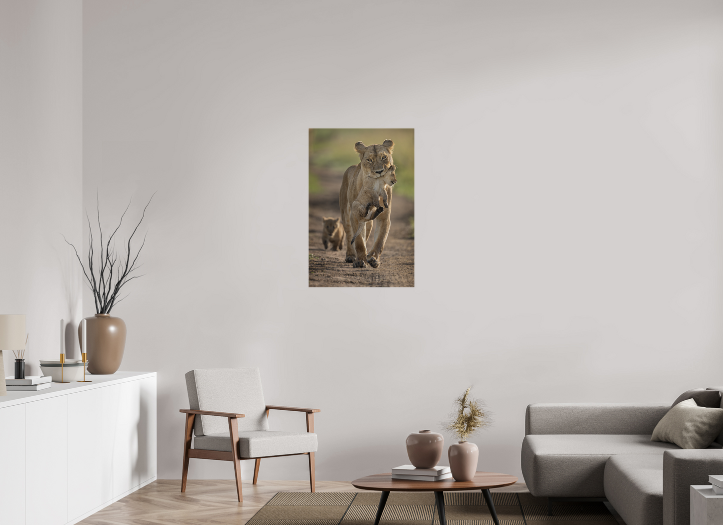 Lioness on the Move – Masai Mara