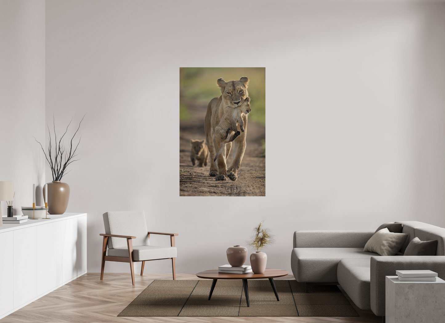 Lioness on the Move – Masai Mara