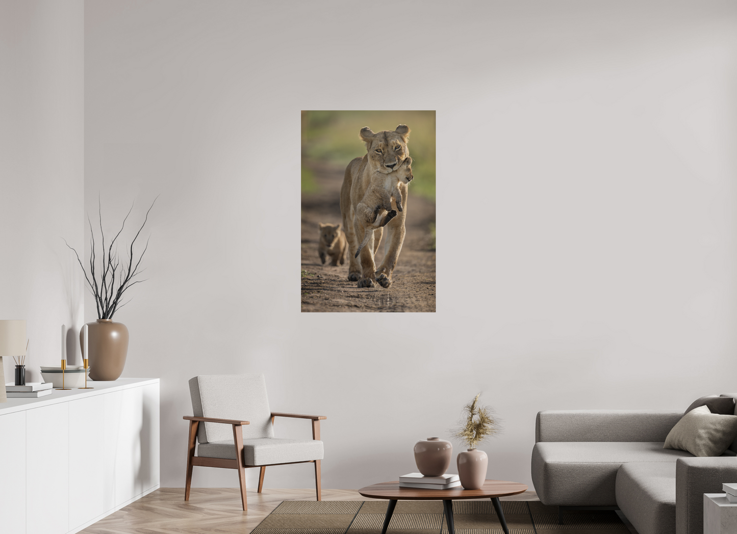 Lioness on the Move – Masai Mara